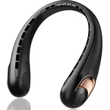 Tragbarer, Klingenloser Nackenventilator, 360°-luftstrom, Extrem Leise, 3 Geschwindigkeitsstufen, Usb-aufladbar, Freihändig Bedienbar, 3600 Mah
