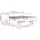vidaXL Tagesbett Ausziehbar mit Schubladen Hellgrau 90x190 cm Stoff