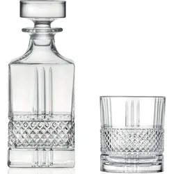Whisky Set Brillante, RCR - 1 Karaffe + 6 Tumbler
