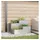 vidaXL Gartenblumentopf Silber 80 x 80 x 60 cm Edelstahl