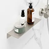 Schulte Duschablage Zum Kleben, Aufbewahrung Von Duschzeug, Ohne Bohren Fürs Badezimmer, 33 X 9.5 X 3.5 Cm, Edelstahloptik - Schulte