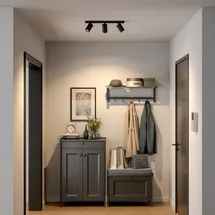 Deko-Light Can Tilt 3 Leuchtmittel eckig Schwarz Metall