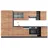 Vicco Küchenzeile Fame-Line 355 x 81,6 x 60 cm Anthrazit