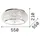 Ideal Lux Pasha 10 E14 rund Chrom