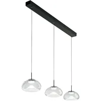 Fabas Luce 3-flammige Pendelleuchte - 30W dimmbare LED - Transparentes lineares Design