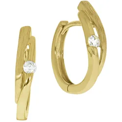 Celesta Gold Ohrring 375/- Gelbgold teilmattiert