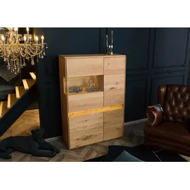 Massivmoebel24 Highboard 103 x 152 x 44 cm Beige