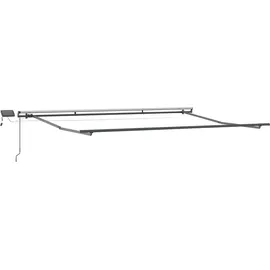 vidaXL manuelle einziehbare Markise mit LED 450 x 300 cm hellgrau