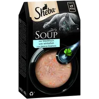 Sheba Classic Soup mit Weißfisch 80 x 40 g
