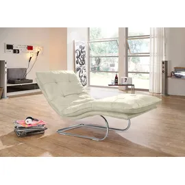 W.Schillig Relaxliege daily dreams Polyester 75 x 91 x 170 cm Beige mit Kissen