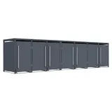 Westmann Mülltonnenbox 464 x 116 x 80 cm grau