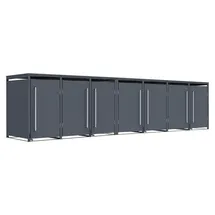Westmann Mülltonnenbox 464 x 116 x 80 cm grau