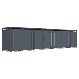 Westmann Mülltonnenbox 464 x 116 x 80 cm grau