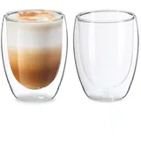 Relaxdays Latte Macchiato Glas 0,35 l 2 St.
