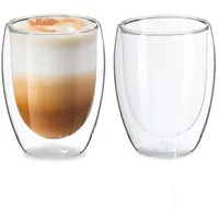 Relaxdays Latte Macchiato Glas 0,35 l 2 St.
