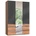 Level 150 x 216 x 58 cm Plankeneiche Nachbildung/Grauglas mit Glas- und Spiegeltüren