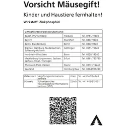 Aufkleber Vorsicht Mäusegift
