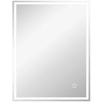 Homcom Badspiegel mit Beleuchtung 90x70 cm LED Spiegel Wandspiegel