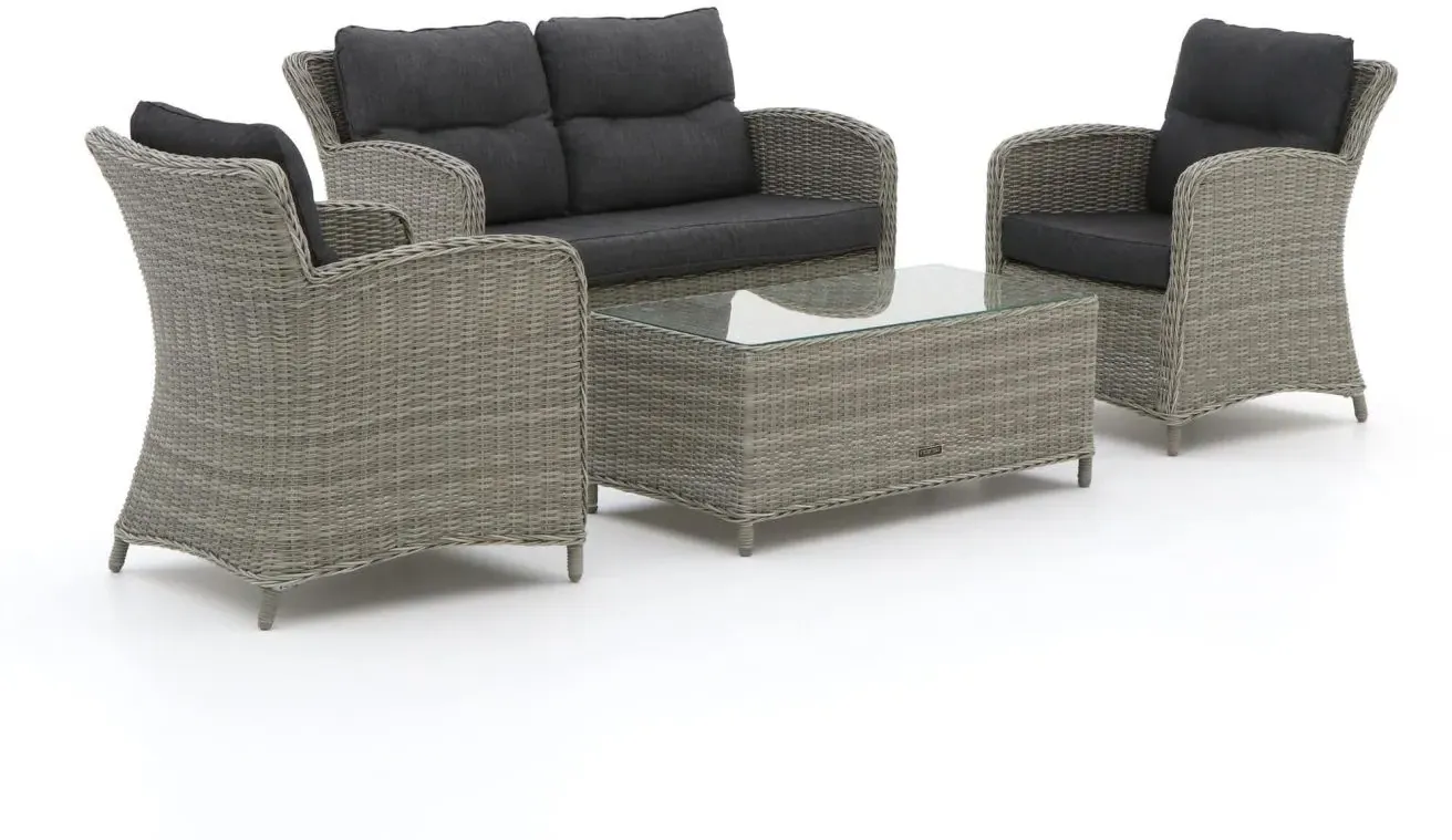 Intenso Leone/Milano Sessel-Sofa Lounge-Set 4-teilig