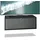 Vladon Lana Lowboard 80 x 29 x 37 cm Grau/Schwarz MDF/Spanplatte
