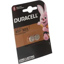 Duracell Uhrenbatterie D357 Knopfzelle 2 St.