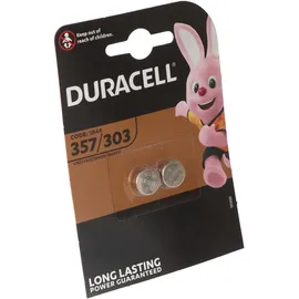 Duracell Uhrenbatterie D357 Knopfzelle 2 St.