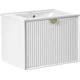 Beliani Beliani, Spiegelschrank, Bonaire 60 cm Weiß