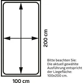 Westfalia Schlafkomfort Boxspringbett, grau