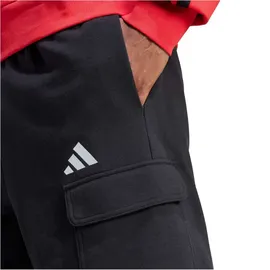 adidas Essentials Feelcozy French Terry, Cargoshorts Herren JE6291 - black/white