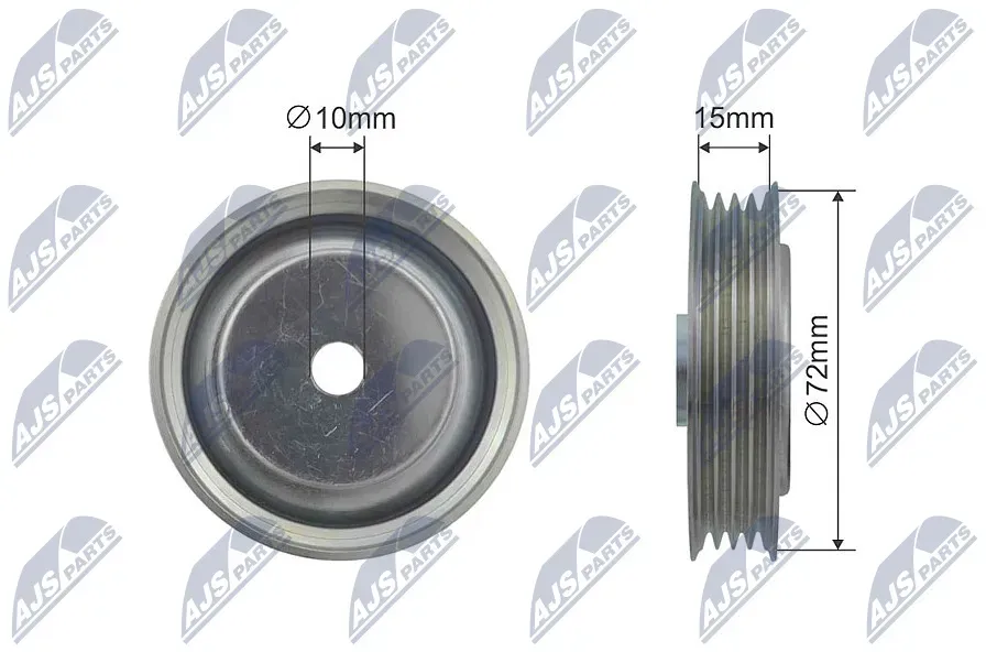 NTY Umlenk-/Führungsrolle, Keilriemen rnkhd017 für HONDA Subaru