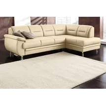 sit&more Ecksofa SIT & MORE "Mailand L-Form, B: 250 cm", weiß (altweiß), B:250cm H:85cm T:164cm, Luxus-Kunstleder;Kunstleder Softlux;NaturLEDER (echtes Rindleder)/Korpus passendes Kunstleder Softlux;Luxus-Microfaser Altara Nubuck (100% Polyester), Sofas, Ecksofa,