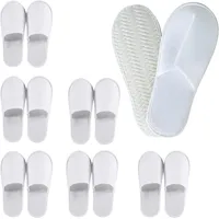 6 Paar Spa Hotelslipper, Gästepantoffeln, Pantoffeln Herren Und Damen Hausschuhe