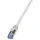 Logilink CQ4042S RJ45 Patchkabel CAT 6a S/FTP Grau vergoldete Steckkontakte, Flammwidrig, mit Rastnasenschutz 1St.