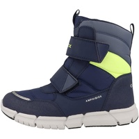 GEOX J Flexyper Boy B Abx Ankle Boot, Navy Fluo Yellow, 37 EU - 37 EU