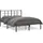 vidaXL Bettgestell mit Kopfteil Metall Schwarz 140x200 cm