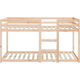vidaXL Etagenbett 90 x 200 cm Kiefer massiv braun