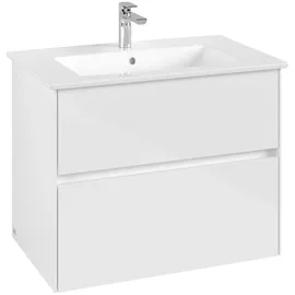 Villeroy & Boch Waschbeckenunterschrank 2 Schubladen 47,2 x 60,9 x 76,1 cm Weiß