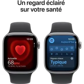Apple Watch Series 11 GPS 42mm Space Grey Aluminium Sport Band black M/L
