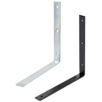 GAH Alberts Alberts Balkenwinkel, schwarz, kunststoffbeschichtet, Winkelverbinder, 250 x