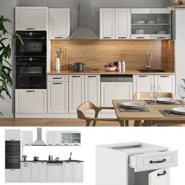 Vicco Küchenzeile R-Line 300 cm mit Hochschrank, ohne Arbeitsplatte