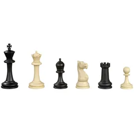 Philos 2015 - Schachfiguren Nerva, Königshöhe 95 mm, Kunststoff, schwarz creme