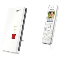 AVM Fritz!Repeater 2400 International, WLAN Mesh Repeater N+AC & Fritz!Fon C6 DECT-Komforttelefon