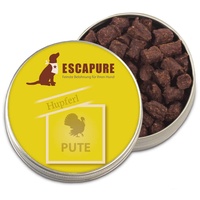 Escapure Hunde Leckerli Dose | Pute Hupferl 50g | Pute Hupferl in Premium Qualität | 98% Muskelfleisch | ohne künstliche Zusatzstoffe und frei von Getreide