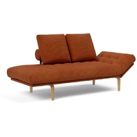 INNOVATION LIVING Schlafsofa Rollo Bow Cord Burnt Orange