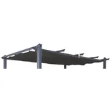 Jet-Line Pavillon-Ersatzdach Ersatzdach für Pavillon Luxor 4 x 3 m in anthrazit