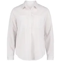 Betty & Co Betty&Co Langarm-Bluse mit Streifen in White/Taupe