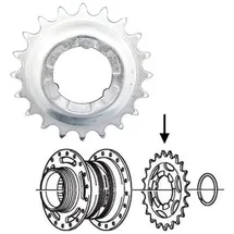 Shimano Ritzel 22 Zähne Silber