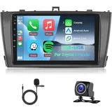 Hodozzy 4G+64G Autoradio für Toyota Avensis T27 2008-2015 Android 8 Core 9 Zoll IPS Touchscreen Navi Carplay Android Auto Mirror Link 2 DIN Radio Bluetooth DSP WiFi FM RDS Bildschirm für Avensis