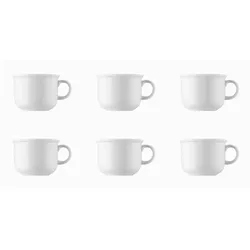 Kaffee-Obertasse - THOMAS TREND - Dekor Weiß - 6 Stück
