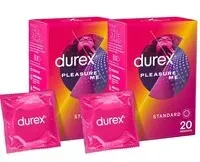 Durex Préservatifs Pleasure Me - 2 x 20 Perlés et Nervurés Préservatif(S) 2x20 pc(s)